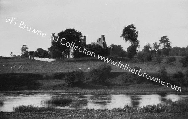 ABBEY FROM E. ACROSS RIVER BOYNE teLEPHOTO